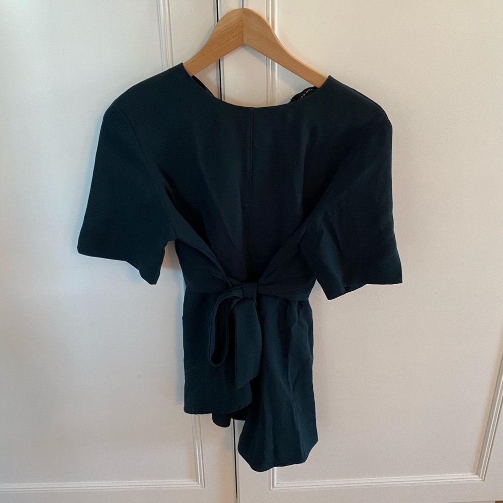 Zara tie waist top